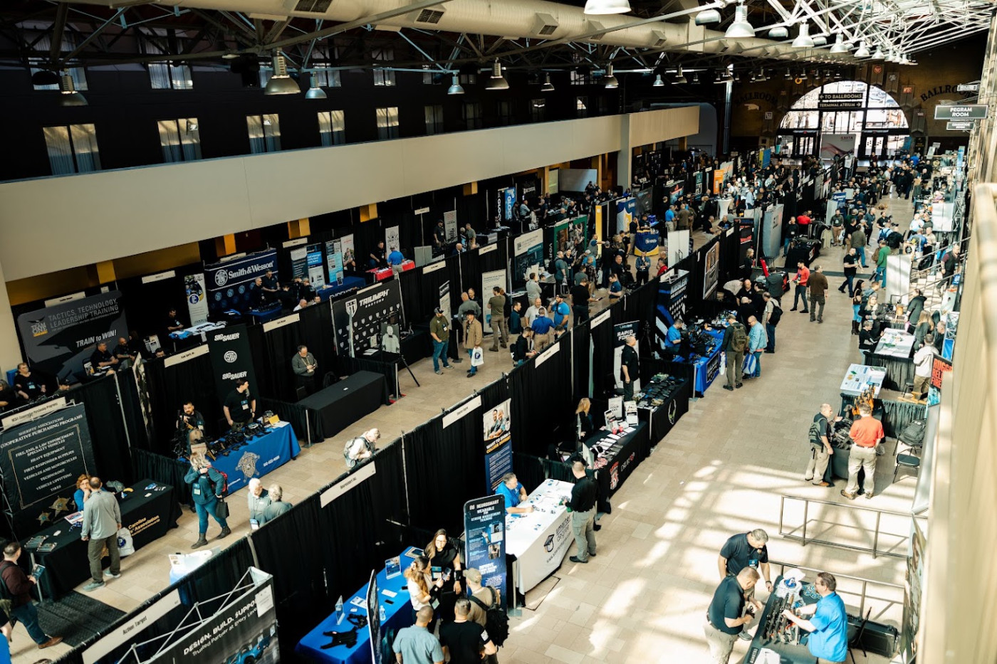 ILEETA industry partner engaging with conference attendees
