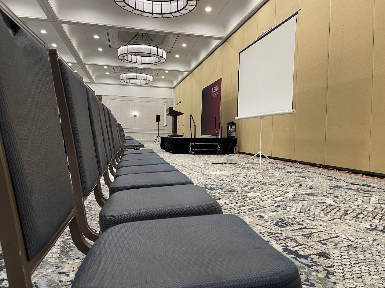 ILEETA conference classroom inside the host hotel