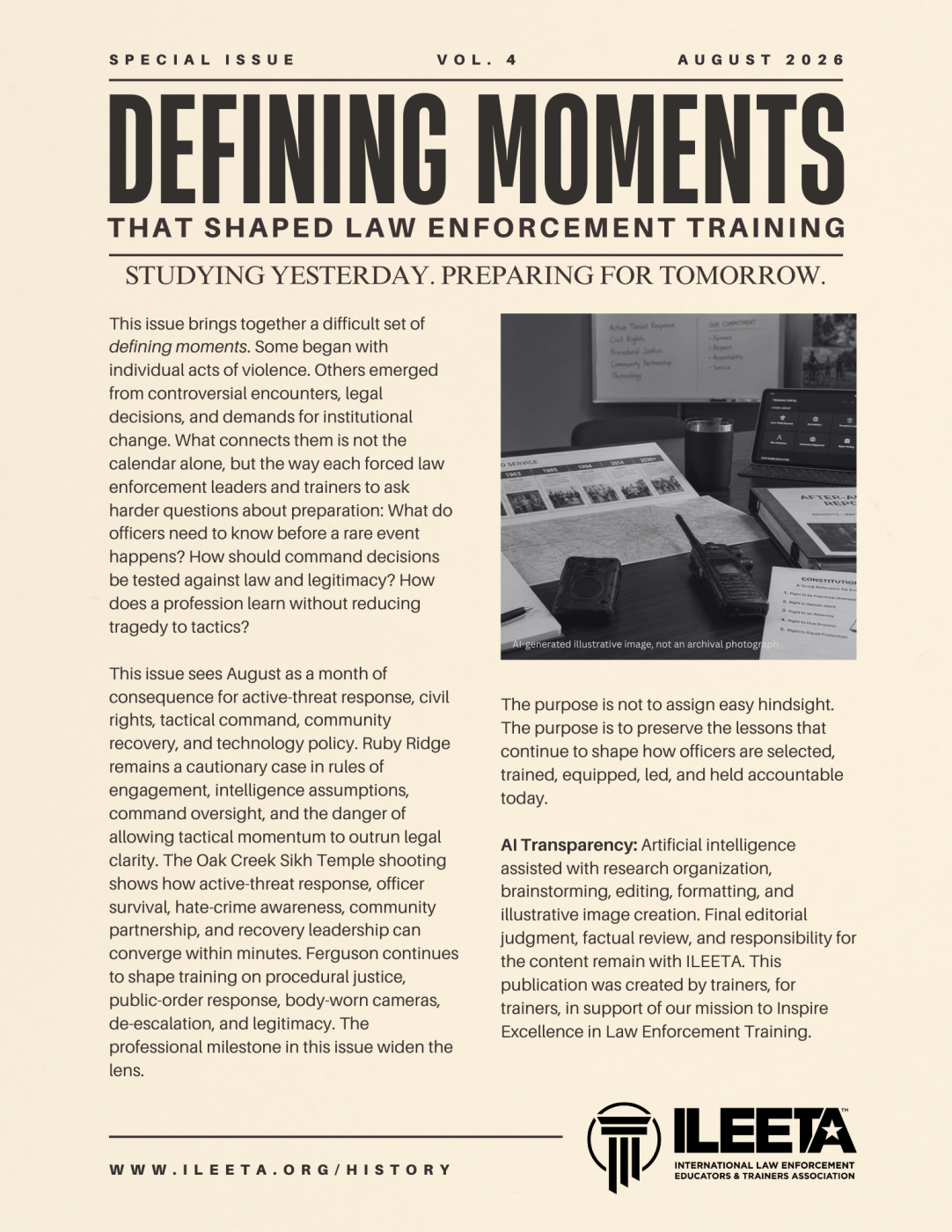 August 2026 Defining Moments That Shaped Law Enforcement Training